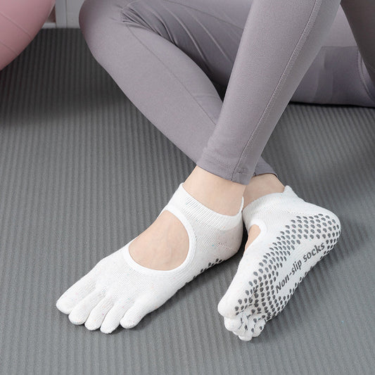CJoJo five-finger backless anti-slip colorful yoga socks